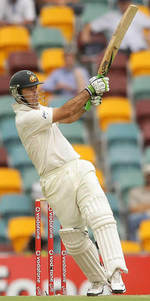 Ricky Ponting dispatches one for four