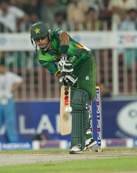 Mohammad Hafeez was clumsy in the start of the match