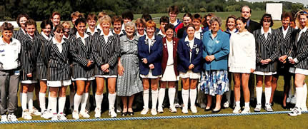 AT Collins' XI and New Zealand Women teams 1996
