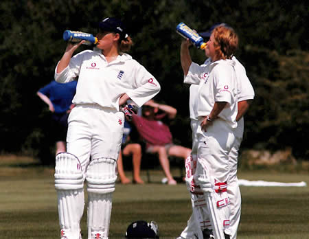 Unidentified Action Photo of Clare Connor and Karen Smithies