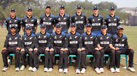 New Zealand Under-19s during the warm-up match against Sri Lanka Under-19s