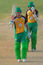 CA Lynn acknowledges the crowd after scoring a fifty