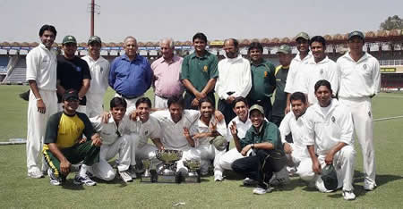 NBP team with the winning trophy